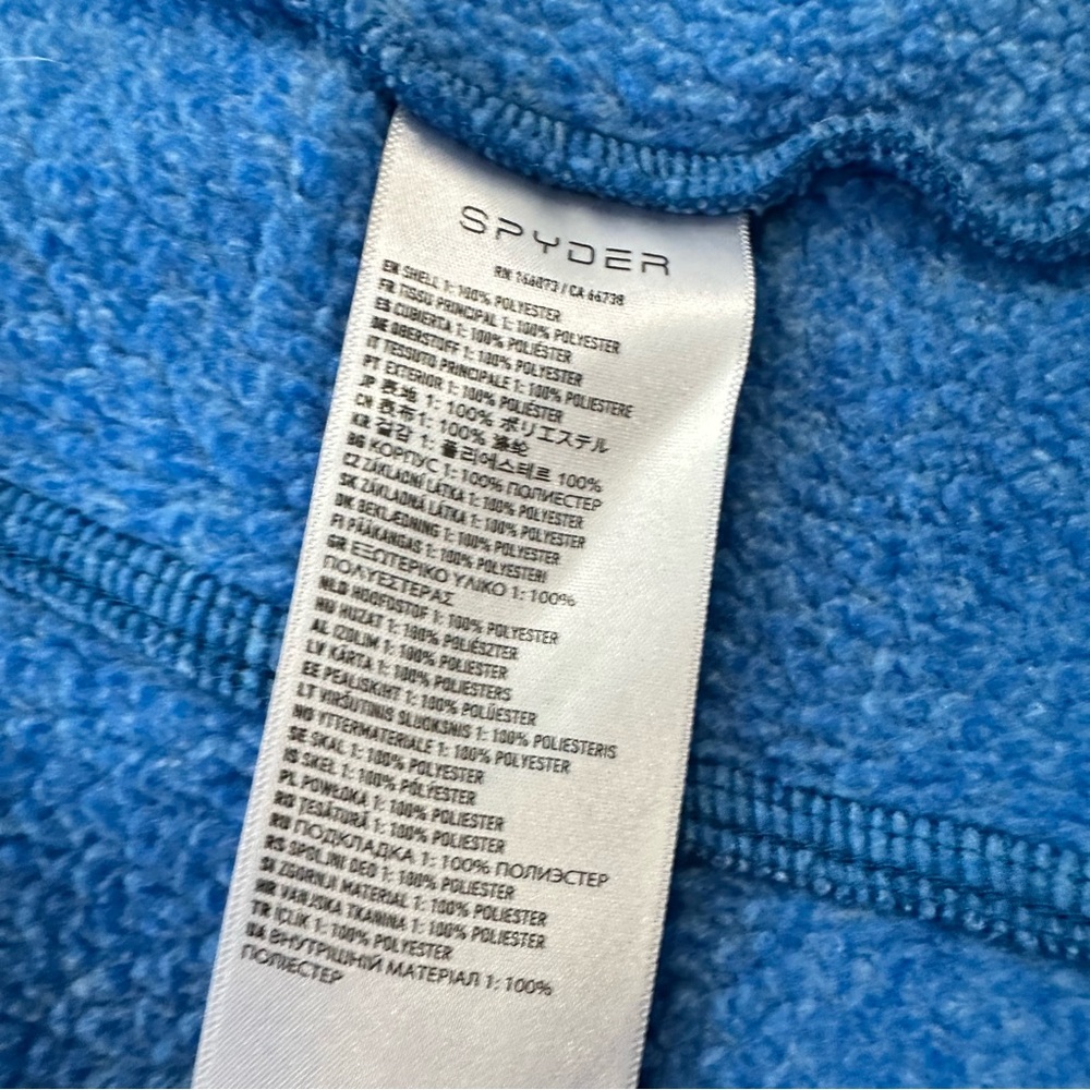 Spyder soar small Women's Blue Fleece Jacket - Picture 10 of 15